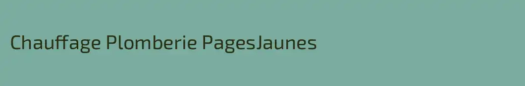 Chauffage Plomberie PagesJaunes
